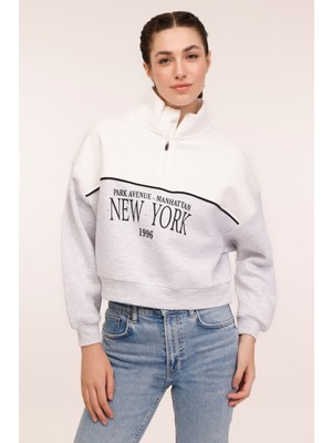 Kinetix Wl Alanıs 16BT139 4pr Grı Kadın Sweatshirt