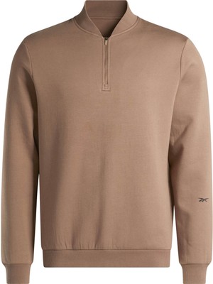 Reebok Actıv Coll Quarter Zıp Kahverengi Erkek Sweatshirt