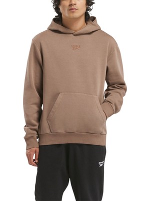 Reebok Rı Washed Oth Hood Kahverengi Erkek Sweatshirt
