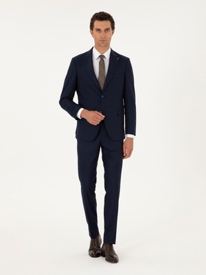 Cacharel Erkek Koyu Lacivert Slim Fit Takım Elbise 50291072-VR100