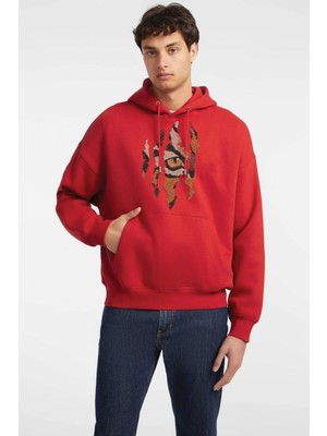 Baskılı Kapşonlu Sweatshirt FM1.107KÖ