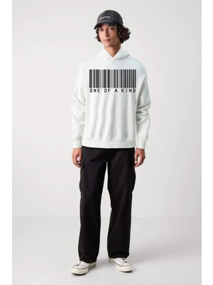 Baskılı Kapşonlu 3 Iplik Sweatshirt FM1.116BÖ