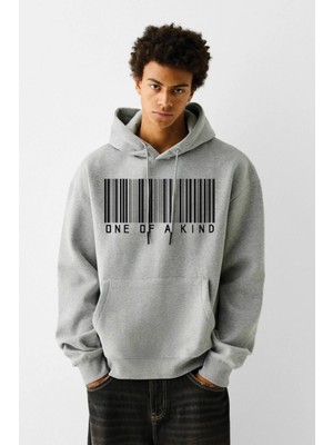 Baskılı Kapşonlu 3 Iplik Sweatshirt FM1.116GÖ