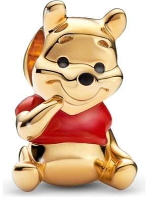 Hector Co Jewellery Disney Winnie The Pooh Charm 925 Ayar Gümüş Altın Kaplama