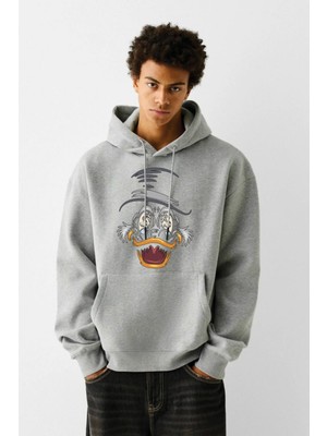 Baskılı Kapşonlu Sweatshirt FM1.109GÖ