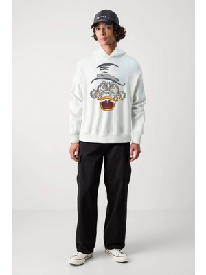 Baskılı Kapşonlu Sweatshirt FM1.109BÖ