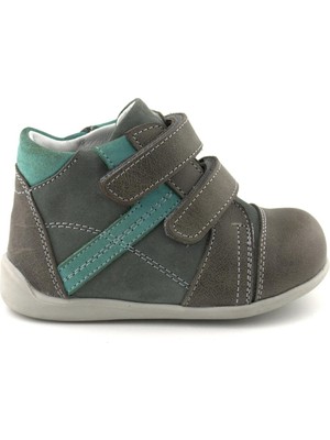 Hakiki Deri Gri Erkek Bebek Bot