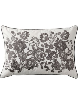 Hobiurun Kırlent, beyaz-gri, 40x58 cm