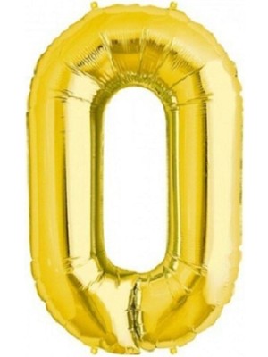 İkm Balon Folyo Gold Renk 0 Rakam Balon 40' Inç 100 cm