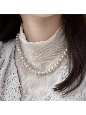 Lovisa Accessories El Emeği Inci Kolye, Choker Inci Boncuk Kolye, Vintage Bohem Tarz