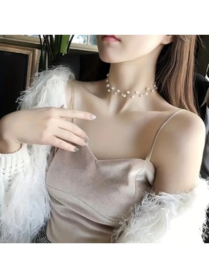 Lovisa Accessories El Emeği Inci Kolye, Choker Inci Boncuk Kolye