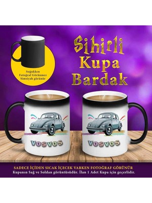 Asilmeydan Sevimli Vosvos Retro Araba Sihirli Kupa BARDAK-73707S