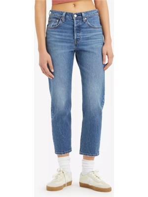 Levi's 501 Kadın Pamuklu Regular Fit Cropped Jeans Kot Pantolon A7739-0015