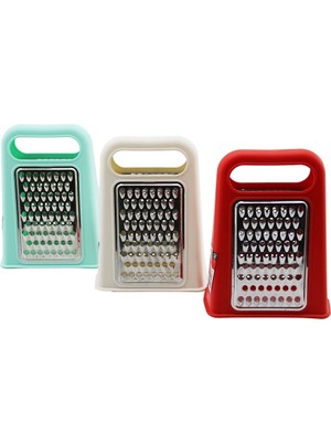 Gold Bazaar Piramit  Metal Mutfak Rendesi Çift Yönlü  Renkli Plastik Üstten Tutmalı (4764)