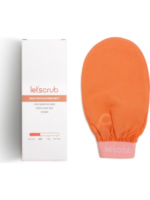 Let'scrub Yavruağzı Lastikli Banyo Duş Kesesi Peeling Eldiveni %100 Floş Ipek Hassas Ciltler Için