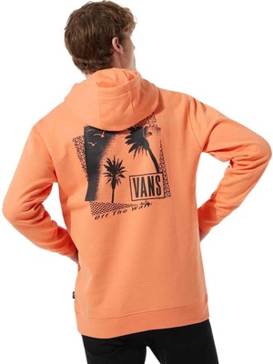 Vans Palm Tree Po Erkek Turuncu Kapüşonlu Sweatshirt