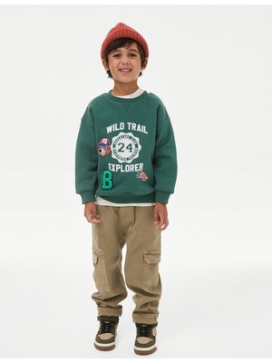 Desenli Sweatshirt (1-8 Yaş)