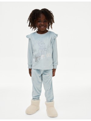 Marks & Spencer Frozen™ Kadife Pijama Takımı (2-8 Yaş)