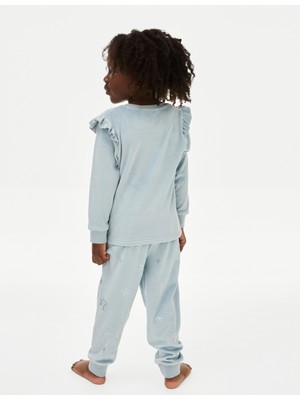 Marks & Spencer Frozen™ Kadife Pijama Takımı (2-8 Yaş)