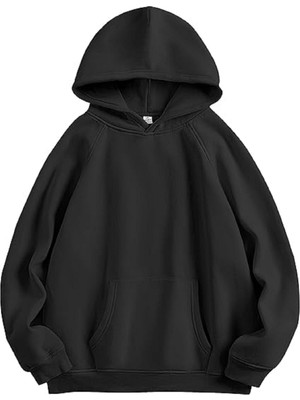 Unisex Kapüşonlu Kanguru Cepli Oversize Sweatshirt Hoodie