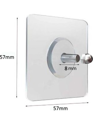 Süper Güçlü Çerçeve Askısı Pin Delgisiz Vidalı Kanca Yapışkanlı Raf Tutucu Askı 10 Lu