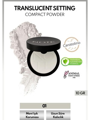 Translucent Setting Powder Makyaj Sabitleyici Toz Pudra - Transparan