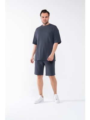 Garen Erkek Oversize Şort T-Shirt Takım