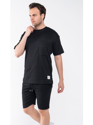 Garen Erkek Oversize Şort T-Shirt Takım