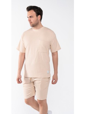 Garen Erkek Oversize Şort T-Shirt Takım