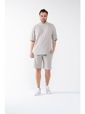 Garen Erkek Oversize Şort T-Shirt Takım