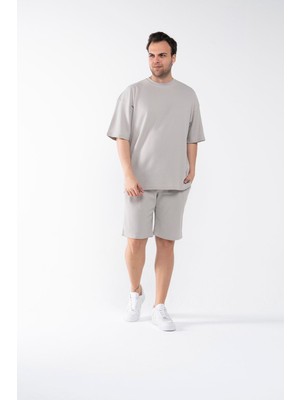 Garen Erkek Oversize Şort T-Shirt Takım