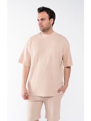 Garen Erkek Oversize Şort T-Shirt Takım