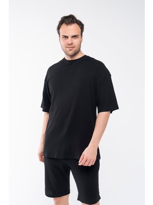 Garen Erkek Oversize Şort T-Shirt Takım