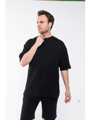 Garen Erkek Oversize Şort T-Shirt Takım