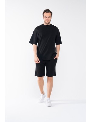 Garen Erkek Oversize Şort T-Shirt Takım