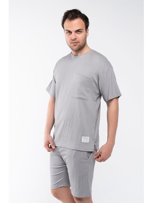 Garen Erkek Oversize Şort T-Shirt Takım