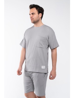 Garen Erkek Oversize Şort T-Shirt Takım