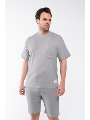 Garen Erkek Oversize Şort T-Shirt Takım