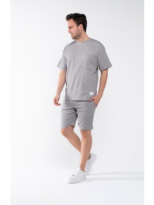 Garen Erkek Oversize Şort T-Shirt Takım