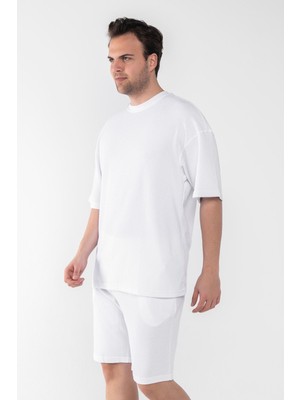 Garen Erkek Oversize Şort T-Shirt Takım