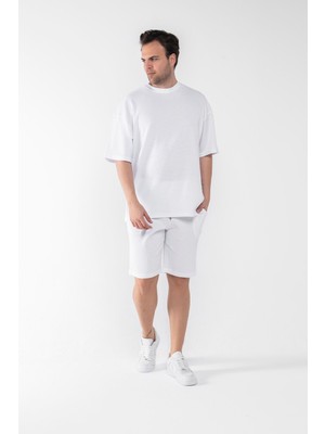 Garen Erkek Oversize Şort T-Shirt Takım