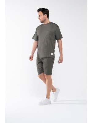 Garen Erkek Oversize Şort T-Shirt Takım