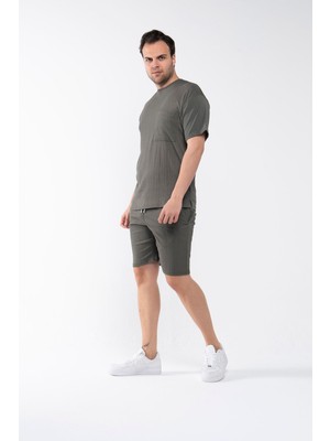 Garen Erkek Oversize Şort T-Shirt Takım