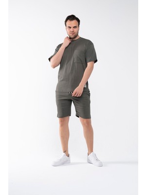 Garen Erkek Oversize Şort T-Shirt Takım