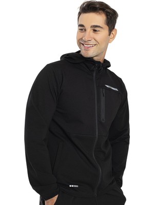 Pamuklu Kapşonlu Erkek Sweatshirt