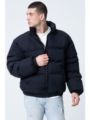 Garen Erkek Siyah Oversize Bomber Su Geçirmez Waterproof Mont Kaban