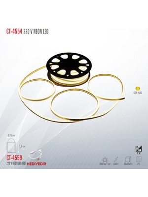 Cata CT-4554 220 V Neon LED Şerit (5 Metre)