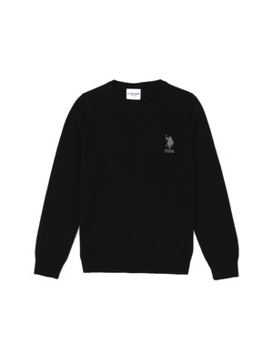 U.S. Polo Assn. Erkek Çocuk Siyah Basic Kazak 50269409-VR046