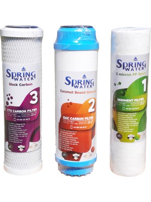 Spring Water Açık Su Arıtma Cihazı Filtre Seti