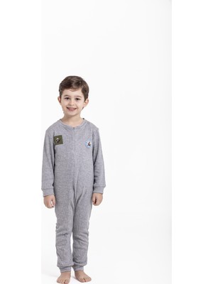 Oil Company Gri Unisex Çocuk Tulum